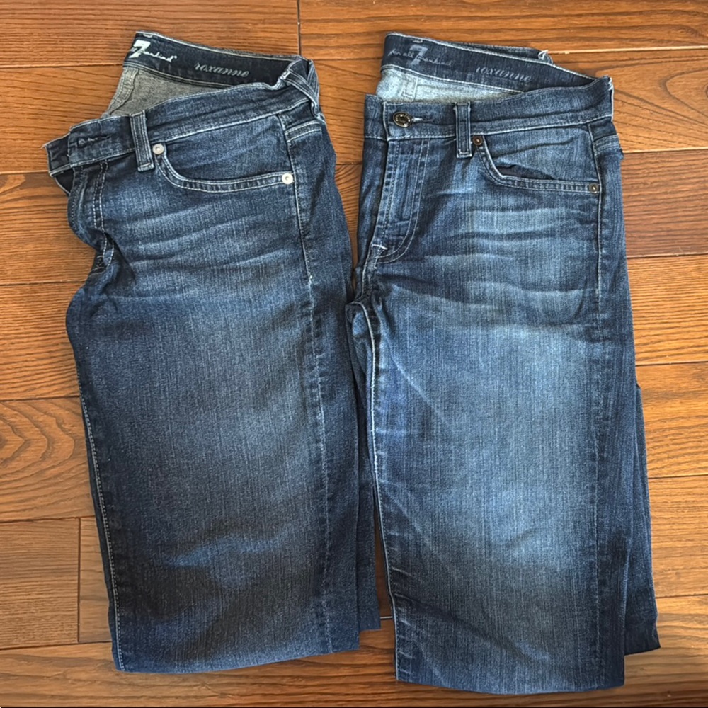 7 For All Man Kind Roxanne Jeans (2 Pair)